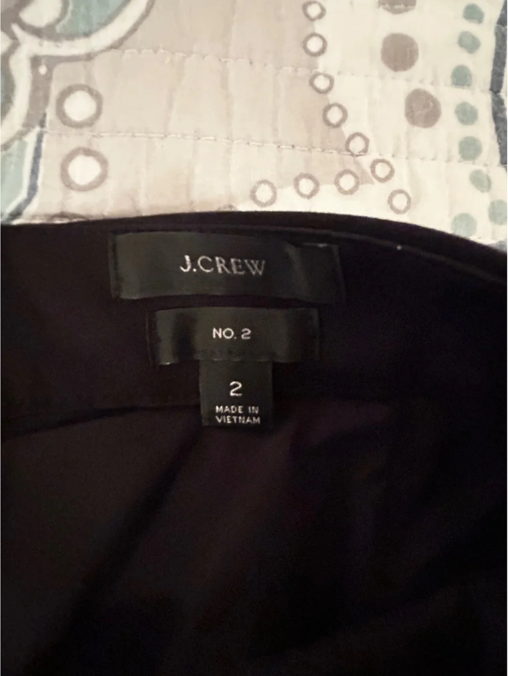 J.Crew No. 2 Black Pencil Skirt Size 2